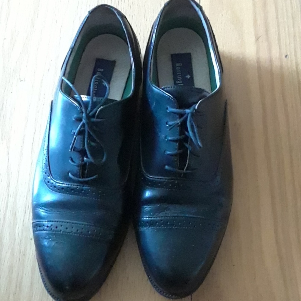 Black dress shoes,  size 13